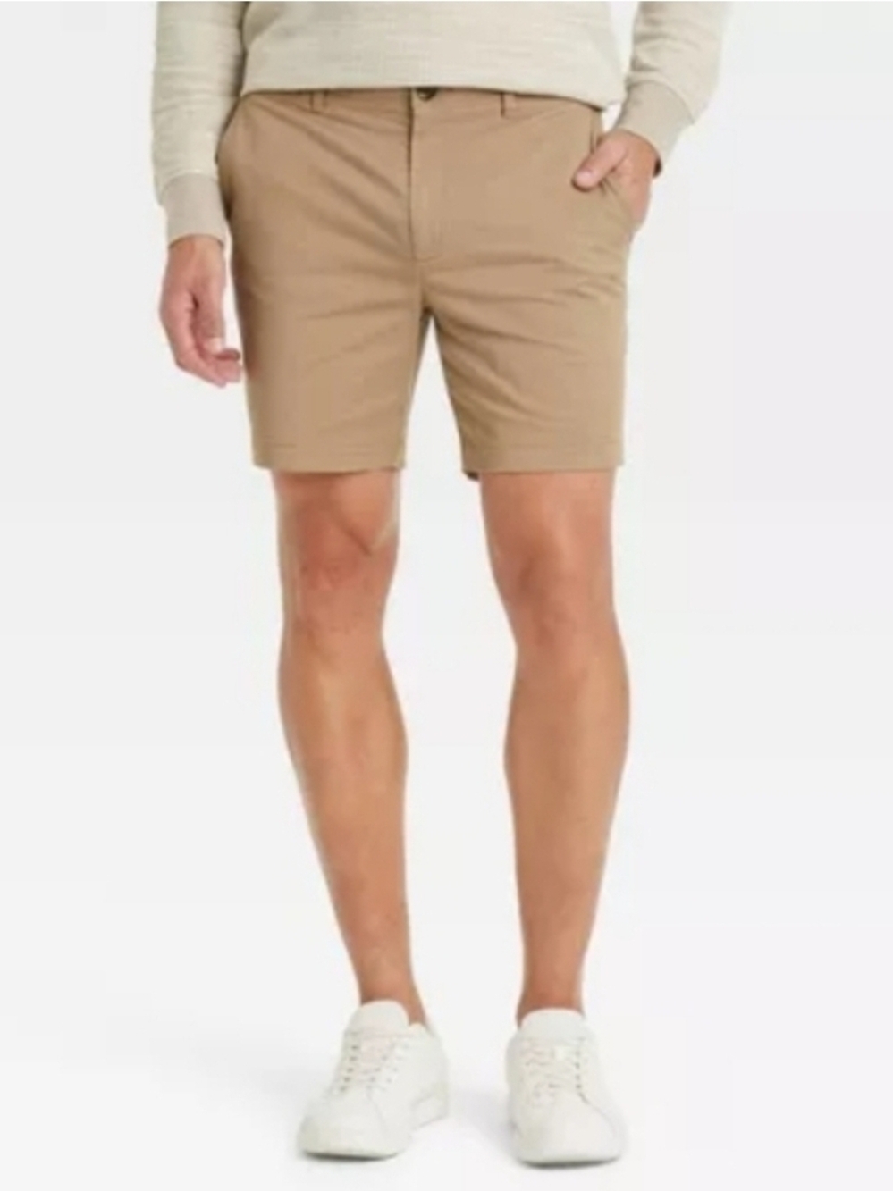 Brooks Brothers "346" Men Dark Tan Linen Shorts Size 34